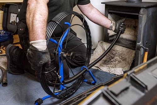 Wohler Viper L | 65' Long | Chimney Cleaning Tool | Professional & Residential Cleaning | Creosote & Lint Removal | Chimney Sweeping & Air Duct Cleaning | Without Brush