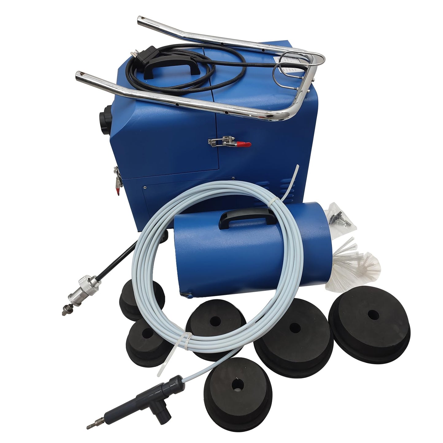 TECHTONGDA Air Duct Cleaning Machine for Fresh Air Pipe Cleaning & Suction, Rotary Brush Duct Pipe Cleaning Machine with Transformer 110V/220V, Vent Cleaning Tool, Applicable Pipe Diameter 1.97"-7.87"