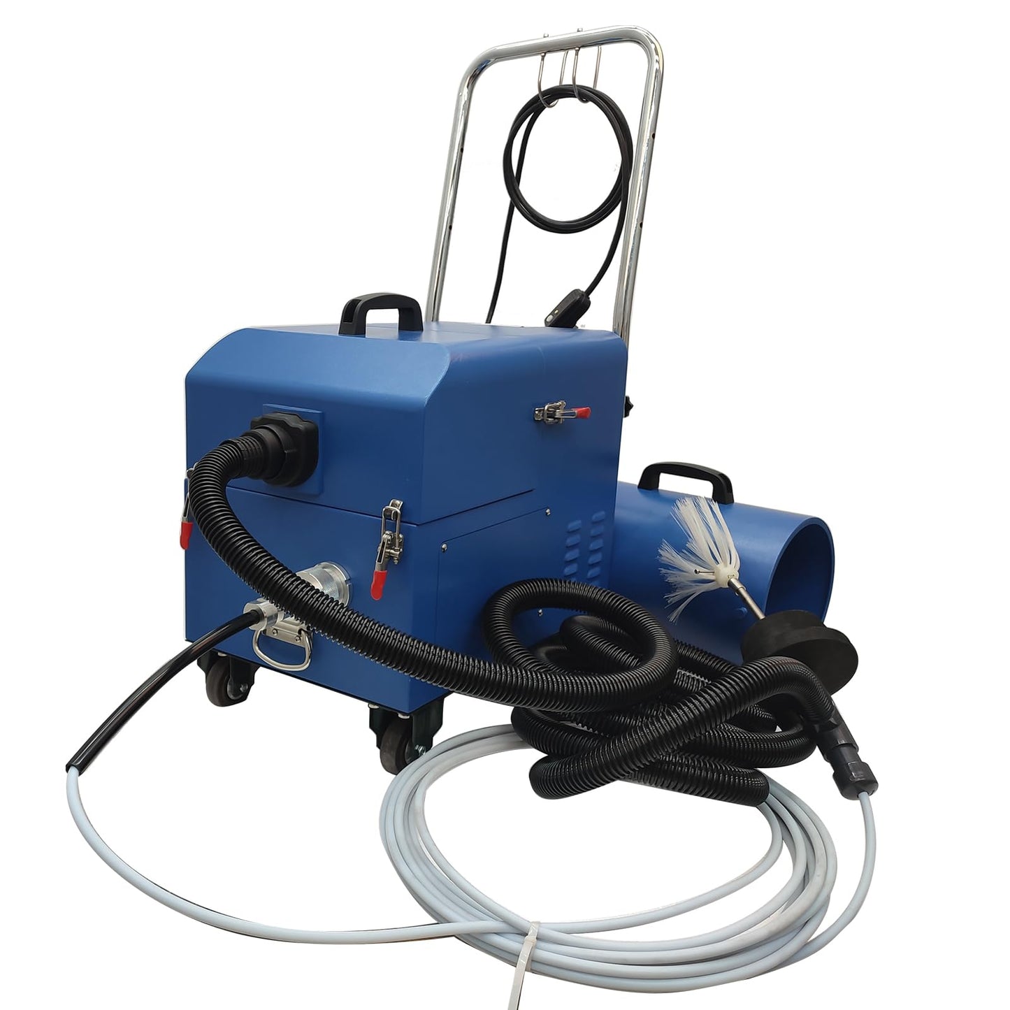 TECHTONGDA Air Duct Cleaning Machine for Fresh Air Pipe Cleaning & Suction, Rotary Brush Duct Pipe Cleaning Machine with Transformer 110V/220V, Vent Cleaning Tool, Applicable Pipe Diameter 1.97"-7.87"