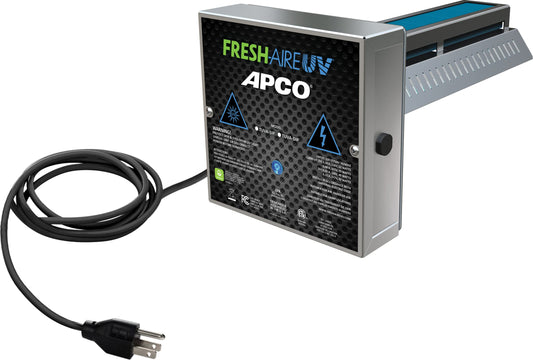 APCO Carbon Cell Matrix HVAC In-Duct UV Light Air Purifier with Pre-wired Plug, 2 Year Lamp