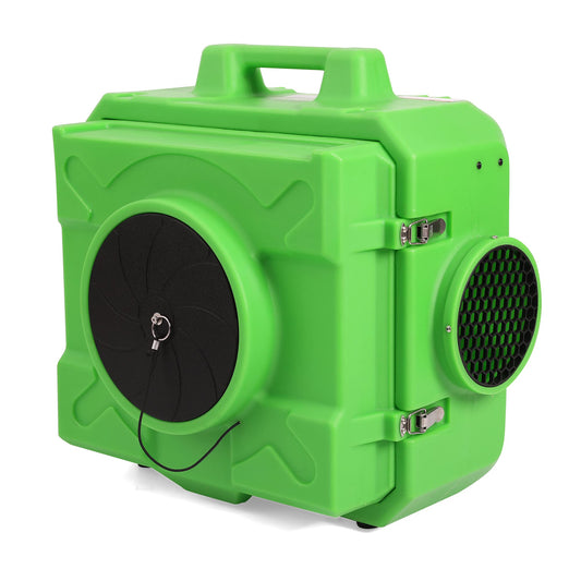 MOUNTO HEPA500 Commercial 500cfm Air Purifier Hepa Air Scrubber Negative Air Machine Roto-Molded (Green)